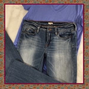 👖J.CREW STRAIGHT LEG LIGHT WASH DENIM JEAN 26S